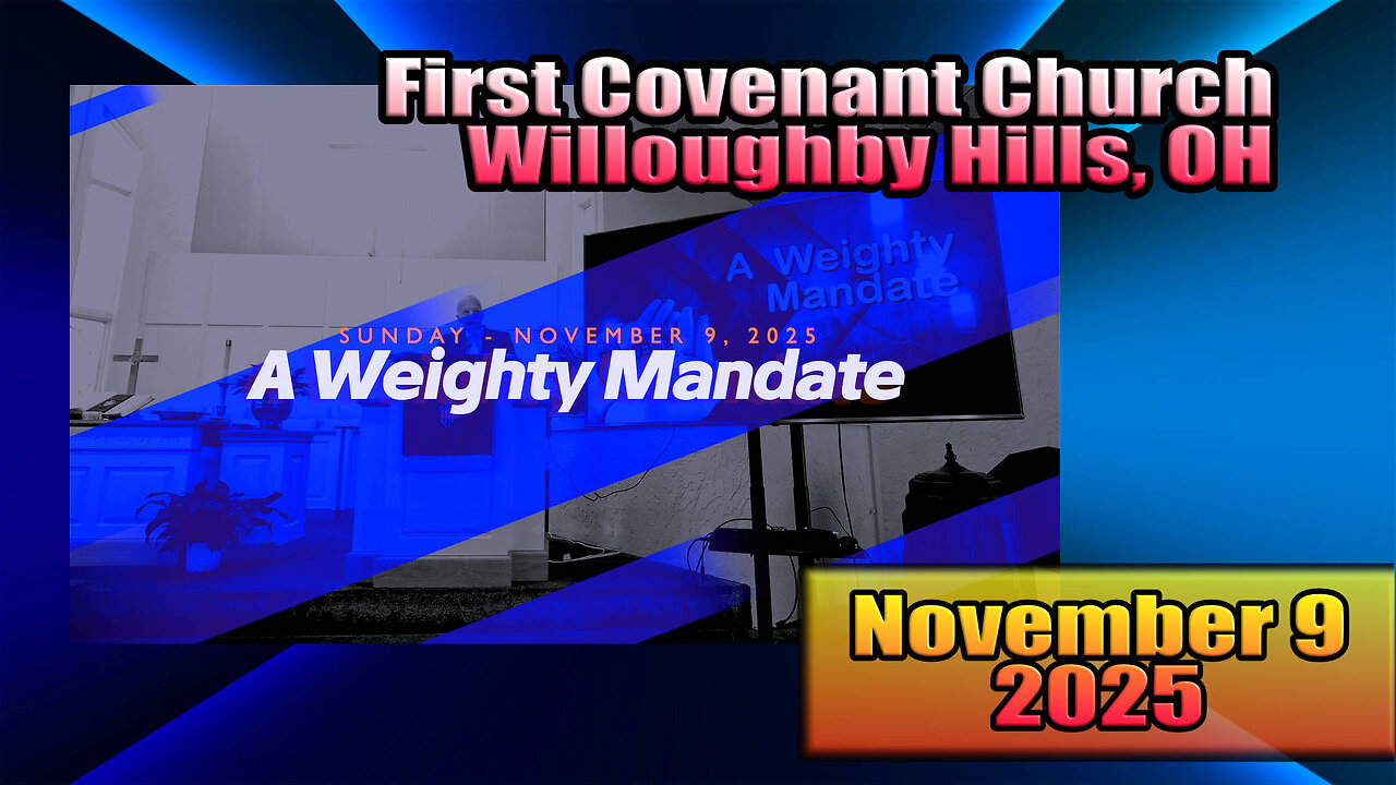Sermon Message: A Weighty Mandate