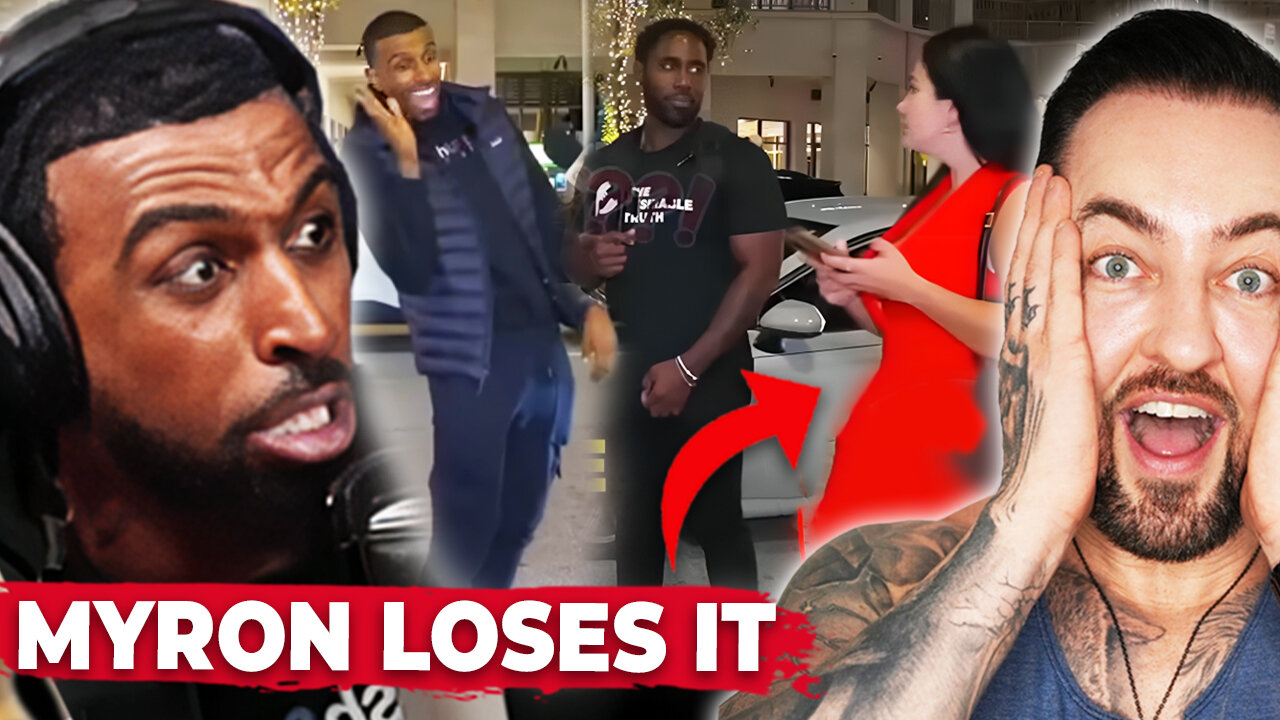 Myron Gaines MELTS DOWN Over Drunk Girl Walking in Front of Camera