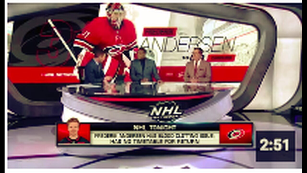 "Hockey Goalkeeper Frederik Andersen Hit by 'Clotting Issue'"