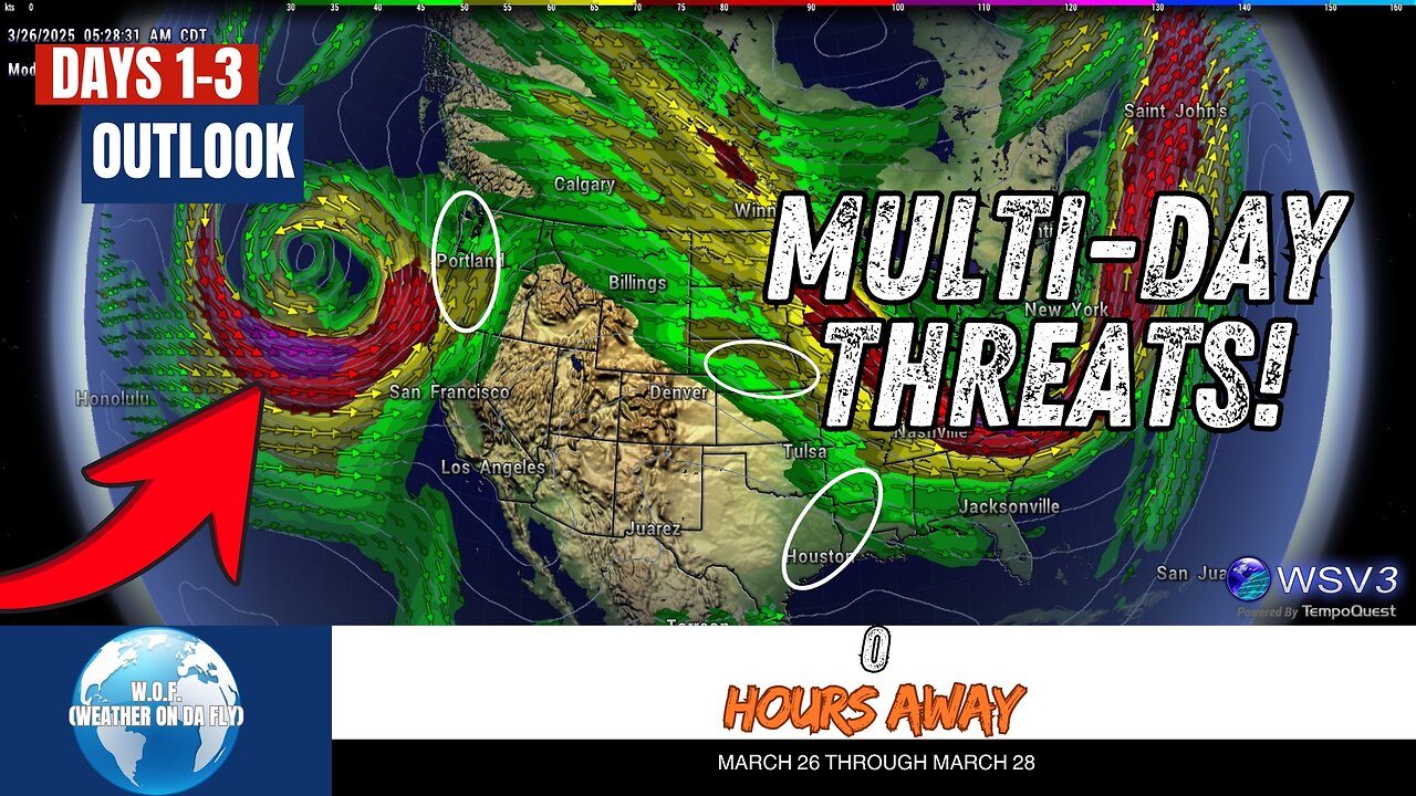 ⚠️ Supercells & Tornado Risk Today: Pacific Northwest Alert! March 26