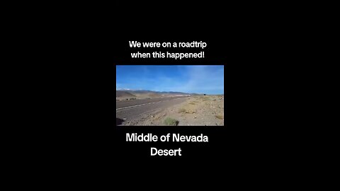 Lady still has no idea what she saw way out in the Nevada Desert.