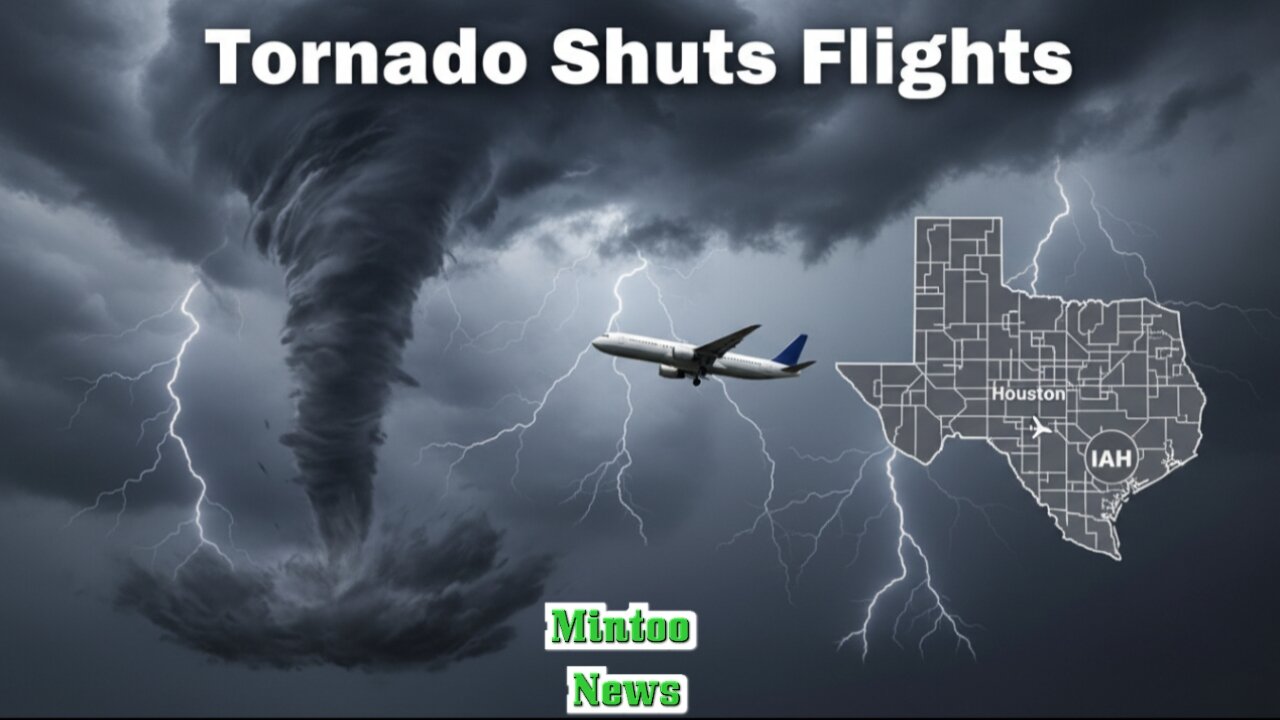Likely tornado rips through Houston area as holiday week flights are delayed or cancelled