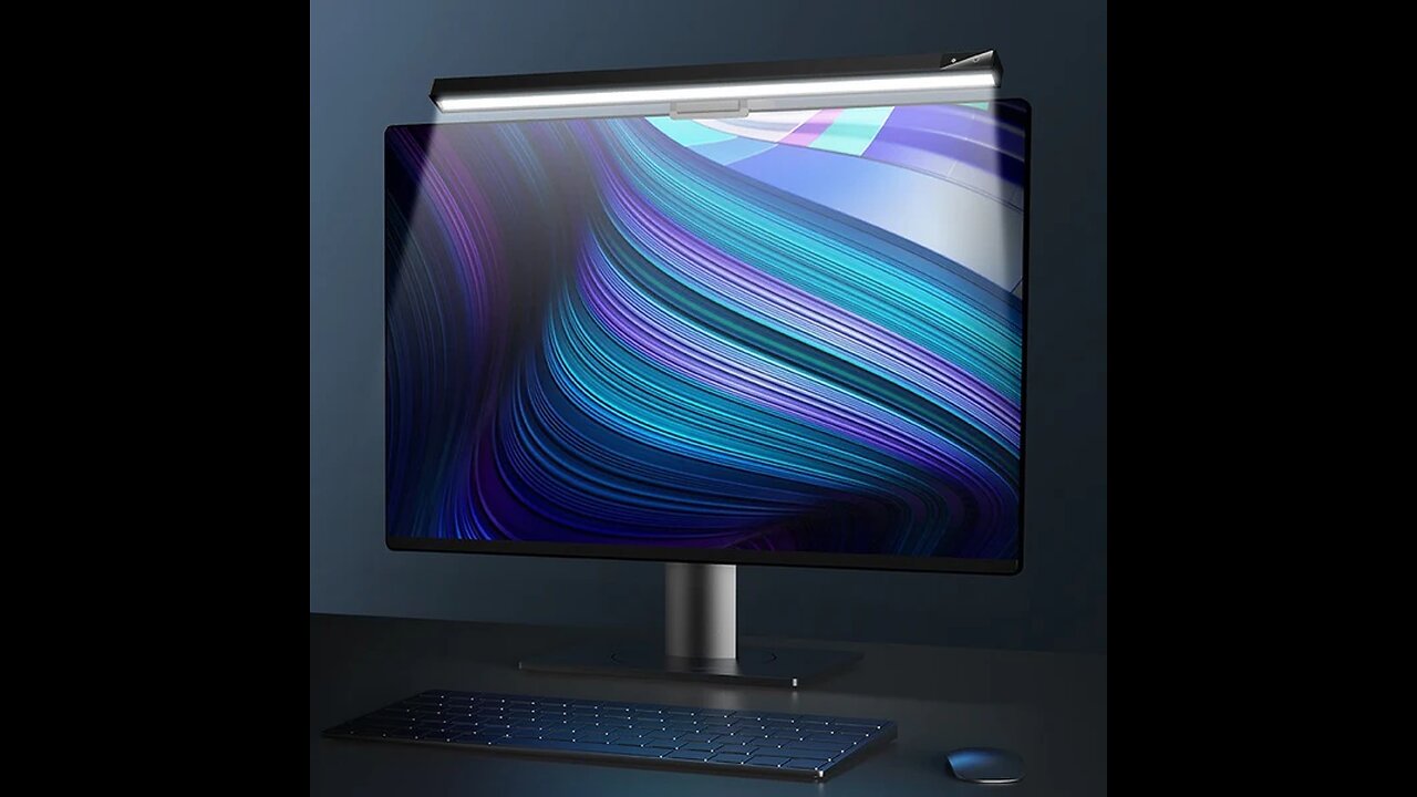 Eye-care Computer Monitor Light, with Stepless Dimming, No Glare & Adjustable Light Temperatures