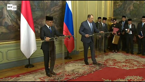 LIVE: Pressekonferenz von Lawrow mit indonesischem Amtskollegen Sugiono