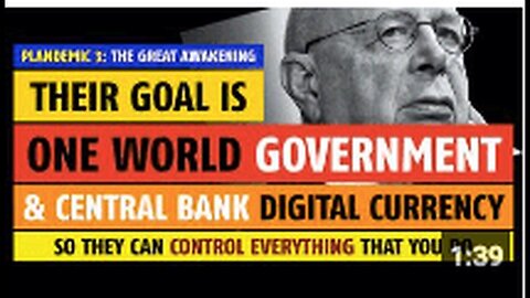 "One World Government Goal: Controlling Everything You Do"