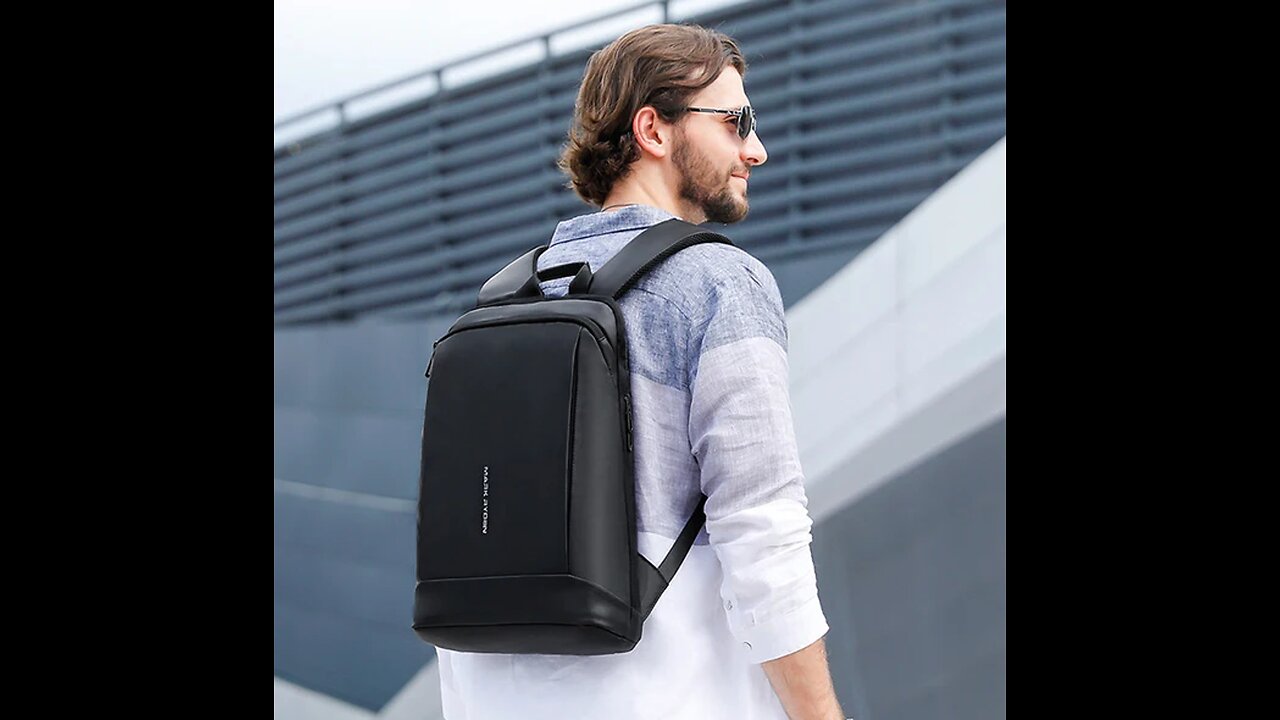 High-capacity Ultra-thin Laptop Backpack, with Multiple Compartment Design, Waterproof Fabric