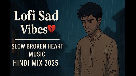 "Lofi Sad Vibes 💔 | Slow Broken Heart Music | Hindi Mix 2025"