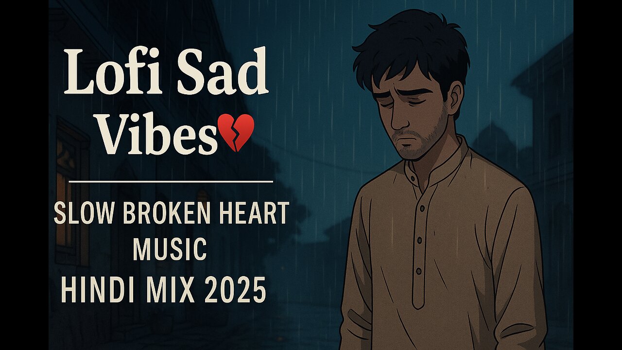 "Lofi Sad Vibes 💔 | Slow Broken Heart Music | Hindi Mix 2025"