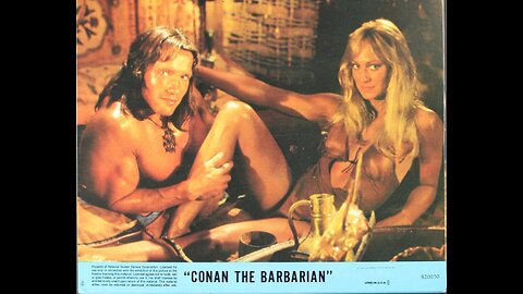 1982 CONAN THE BARBARIAN Dino De Laurentiis presents Arnold Schwarzenegger