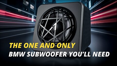 Alpha One SUB10 Subwoofer for BMW – The Ultimate Bass Boost Without Any Mud