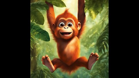 "Lazy Leo: The Monkey Who Wouldn’t Jump!" 🐵💤