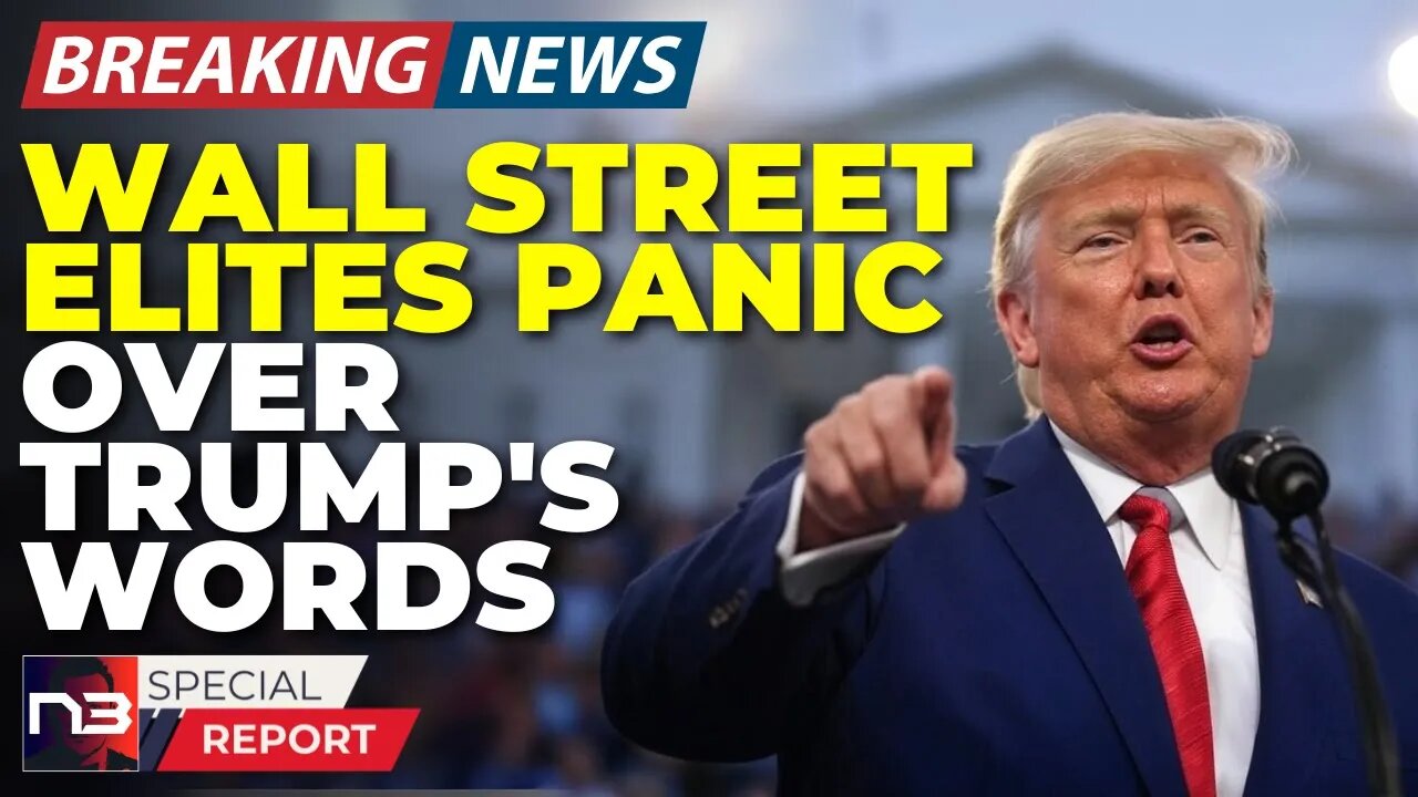 🚨BREAKING: Trump's 9-Word Bombshell Has Wall Street TREMBLING — Insiders Rushing To Sell EVERYTHING