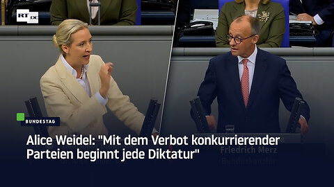 Alice Weidel: "Mit dem Verbot konkurrierender Parteien beginnt jede Diktatur"