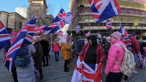 Newcastle Migrant Protest - Sat. 01/11/25 - 'Two shiners & a broken sneck' series