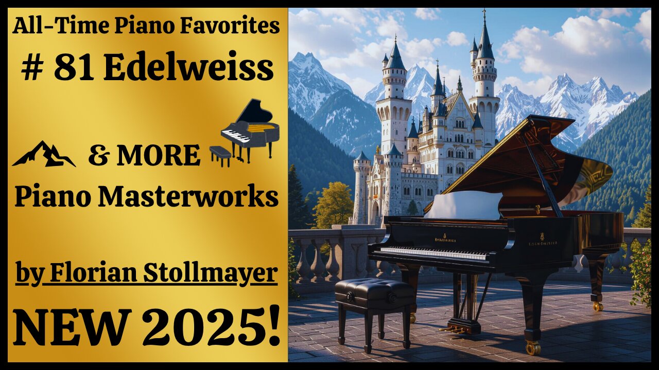 All-Time Piano Favorites # 81 Edelweiss & MORE Piano Masterworks by Florian Stollmayer NEW 2025!