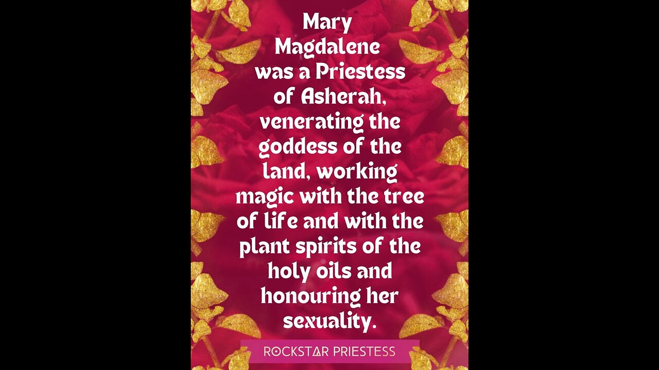 HOW I BECAME A MARY MAGDELENE ROSE PRIESTESS "THE LEFT HAND PATH OF THE FEMININE CHRIST"