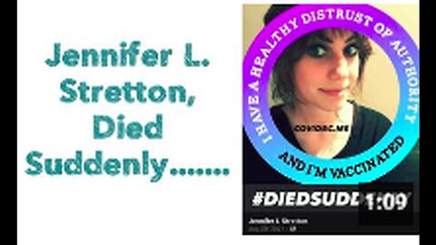 "Sudden Passing of Jennifer L. Stretton"