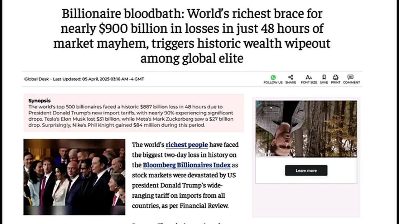 Billionaire BloodBath Economy