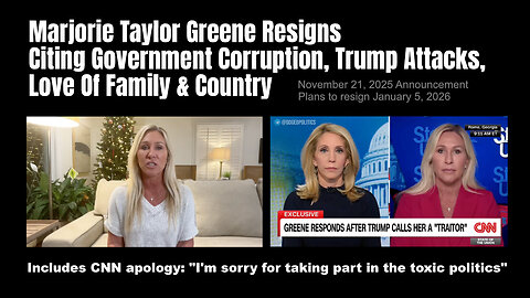 Marjorie Taylor Greene Resigns Citing Government Corruption, Trump Attacks, Love Of Family & Country
