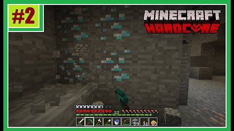 Mining For DIAMONDS in Hardcore Minecraft 1.8! ● Episode 2