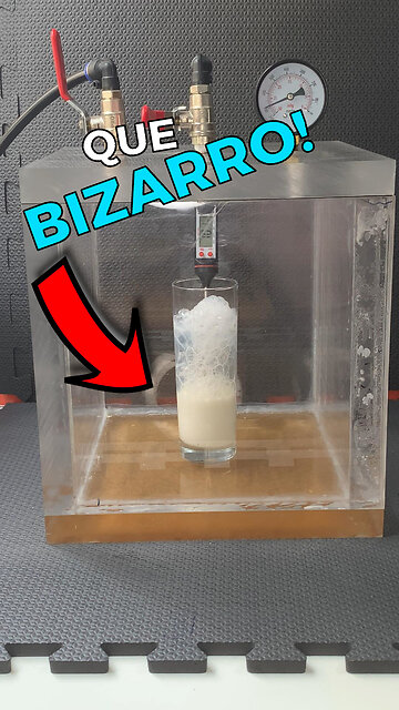 Milk in a Vacuum is VERY Weird! #experiment