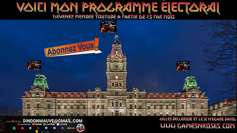 GAMES N ROSES LIVE: VOICI MON PROGRAMME ÉLECTORAL