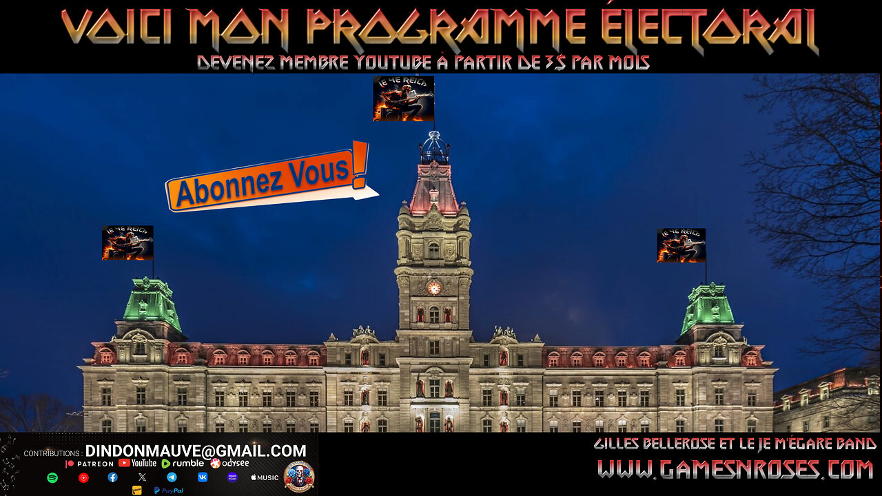 GAMES N ROSES LIVE: VOICI MON PROGRAMME ÉLECTORAL