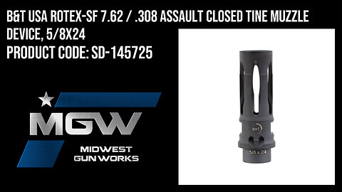 B&T USA Rotex-SF 7.62 / .308 Assault Closed Tine Muzzle Device, 5/8x24 - SD-145725