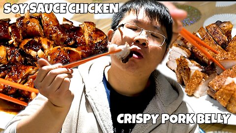 🔥 Easy Crispy Pork Belly and Soy Sauce Chicken Recipe!!! | Cooking with Wah Jai 🔥