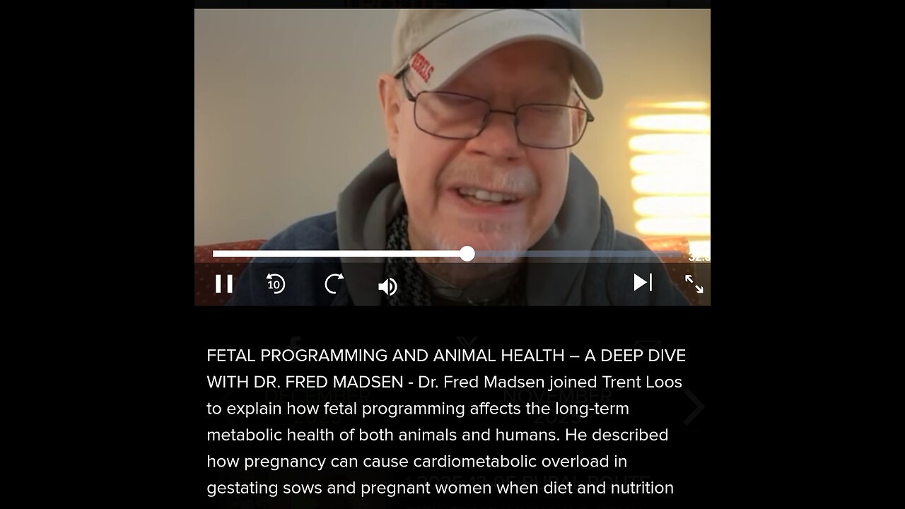 Rural Route Dec 5, 2025 Dr. Fred Madsen Cardiometabolic Overload in gestationing women and sows.