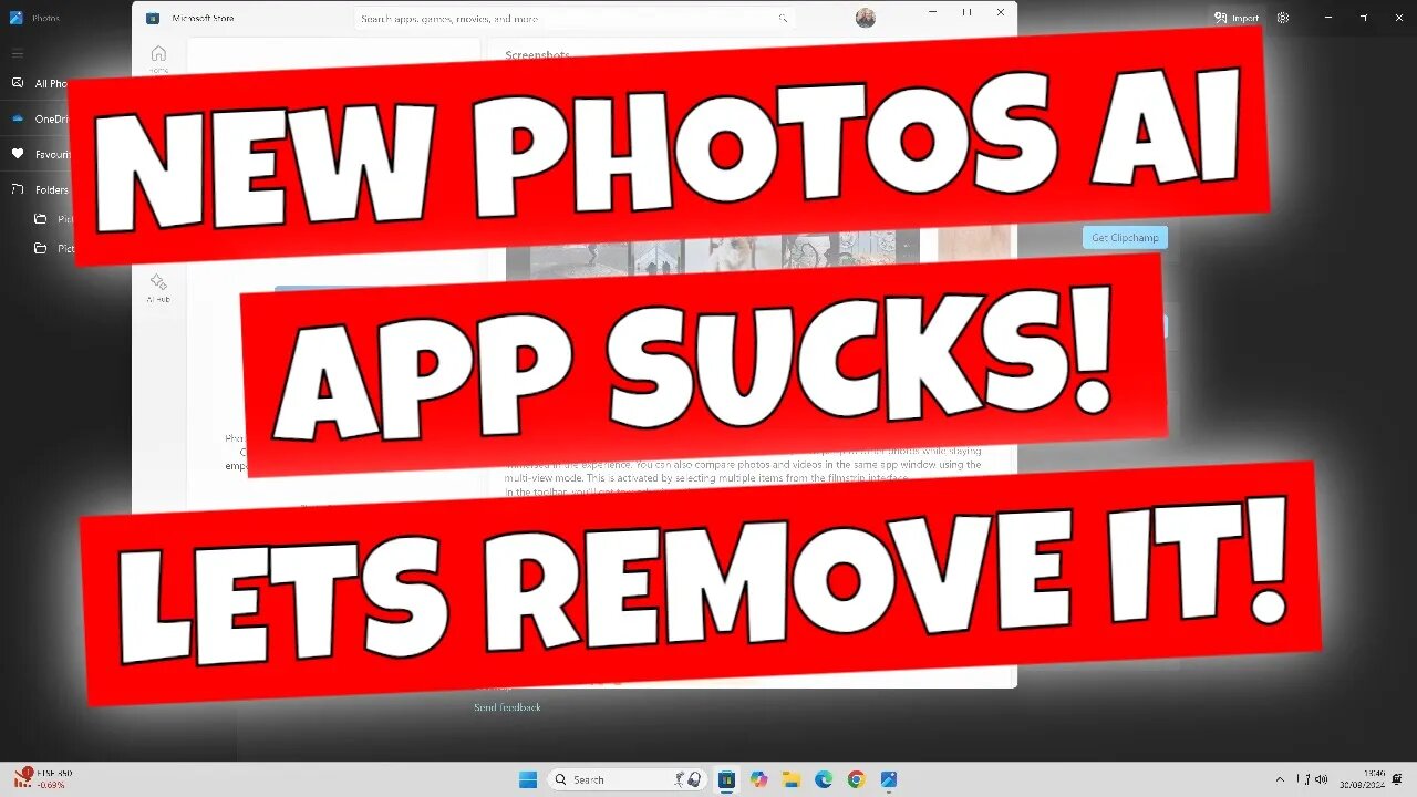 Microsoft NEW Photos AI App Slows YOUR PC How To Remove It & Use Microsoft Photos Legacy