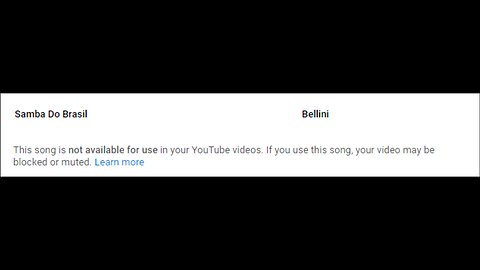 What it feels like if a good song is muted...