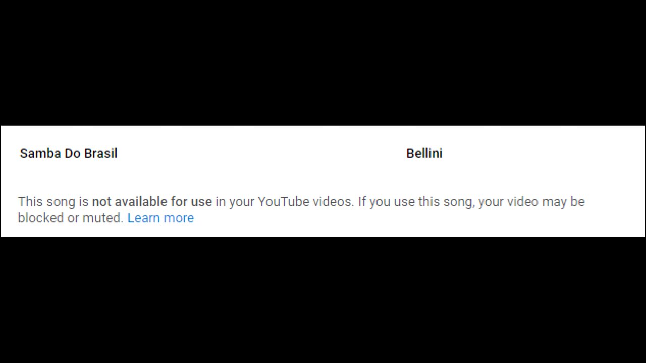 What it feels like if a good song is muted...
