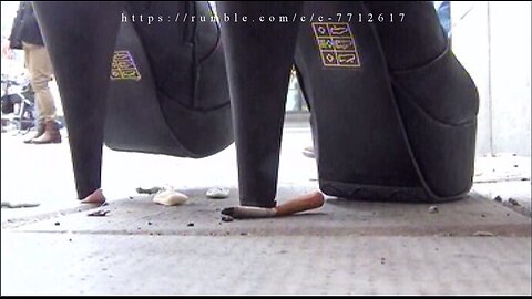 Candid candy and cig crush high heel platform boots