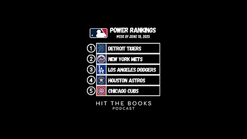 Power Rankings in the MLB for the week of 6/19/2025!⚾️
