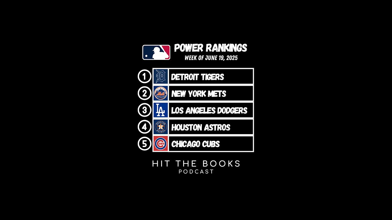 Power Rankings in the MLB for the week of 6/19/2025!⚾️