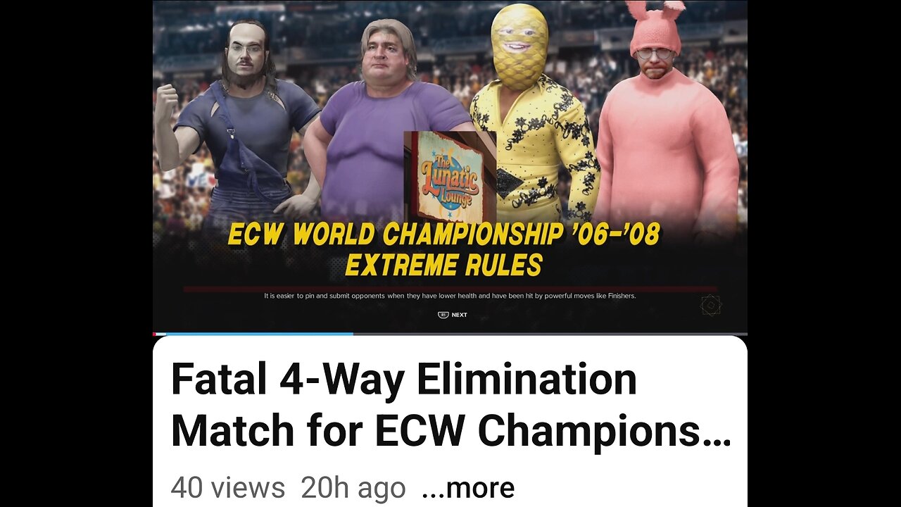 Fatal4-way Elimination Match for Ecw Championship