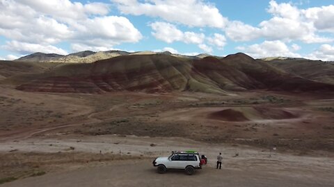 Camping At The Painted Hills In Central Oregon