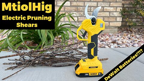 MtiolHig Electric Pruning Shears (Uses DeWalt Batteries)