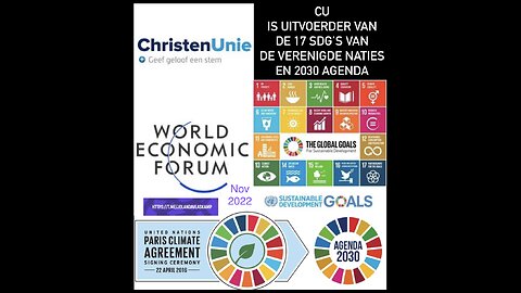 Wanneer trekt ChristenUnie zich publiekelijk terug uit de SDG 2030 Agenda van de Verenigde Naties?
