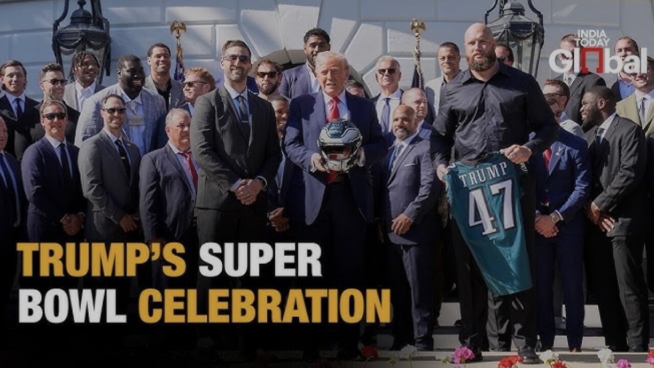 President Trump Celebrates Philadelphia Eagles Super Bowl Win at White House (04/28/25)