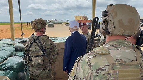 President Trump arrives at the Holland Drop Zone—Fort Bragg…
