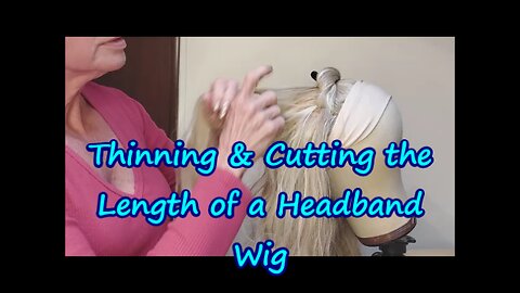Wig Tutorial: Decreasing the Volume of Hair on my Sapphire Headband Wig ! BUDGET FRIENDLY WIG