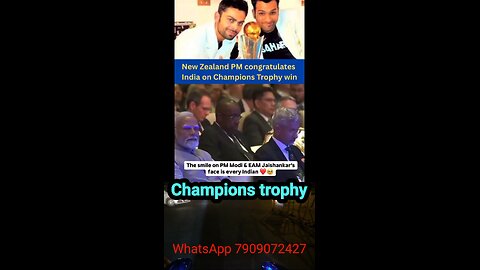 New Zealand PM Christopher Luxon congratulated PM Narendra Modi and Team India on the Champions