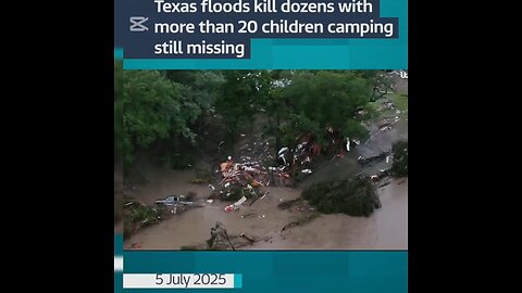 Texas floods kill dozens with more than 20 children camping still missing #itvnews #news