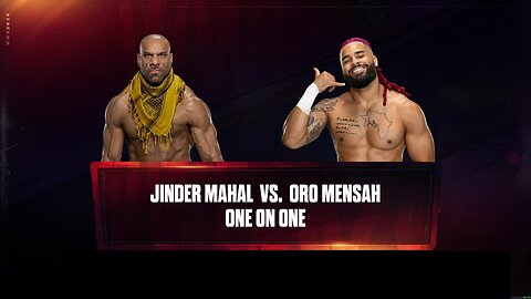 WWE 2k24 Jinder Mahal vs Oro Mensah