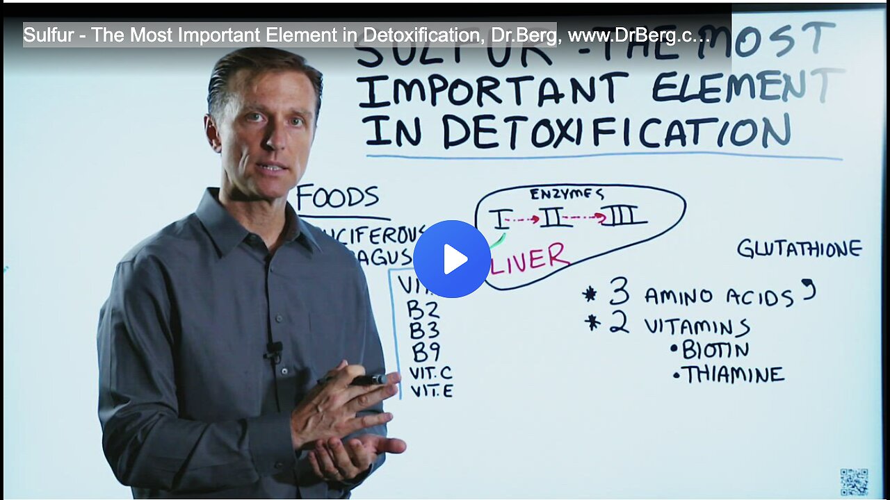 Sulfur - The Most Important Element in Detoxification, Dr.Berg