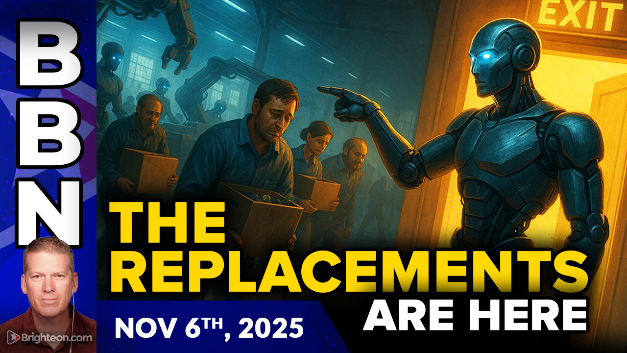 BBN, Nov 6, 2025 - THE REPLACEMENTS are here, and the human side of the U.S. economy is collapsing
