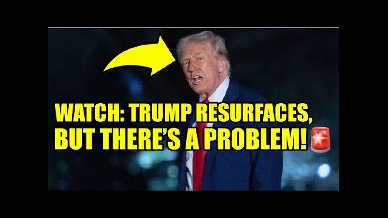 🚨Trump Finally Reappears, But Something Smells Fishier