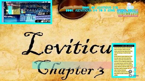 Leviticus 3 to 9, The Book of: Leviticus 3:4, to 9 (King James Bible)